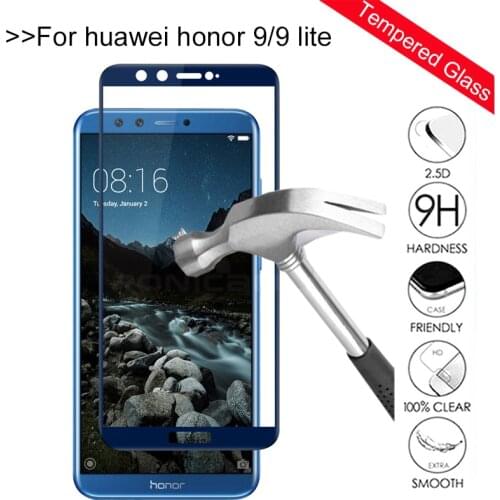 Tempered Glass on honor 9 lite screen protector For Huawei honor 9 lite 10 Light honor10 9lite honor9 Protective Glas Film Cover