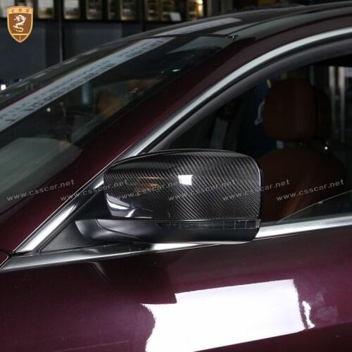 Real Carbon Fiber Side Mirror Cover For Maserati Quattroporte Ghibli Rear view Mirror Cover Add On Style