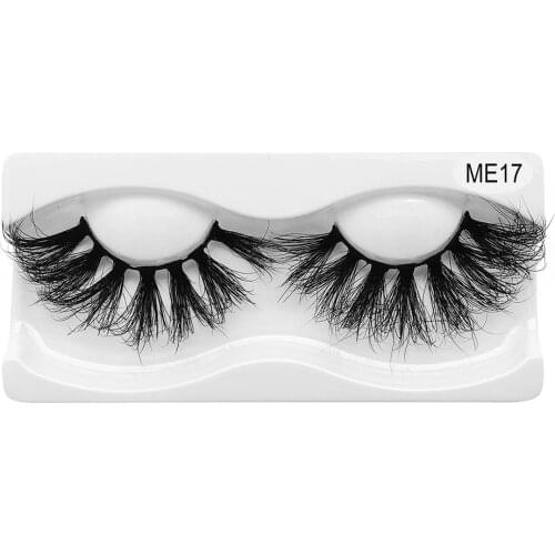 1 Pair 5d Mink Eyelashes Bulk Makeup Tools Dramatic Thick 25mm Lashes Magnetic Eyelashes Full Strip 3D False eyelashes