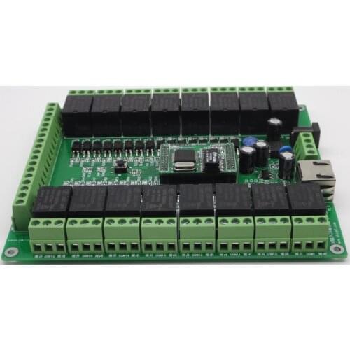 16-way network relay control board/RS485/Modbus TCP/RTU/industrial/programmable