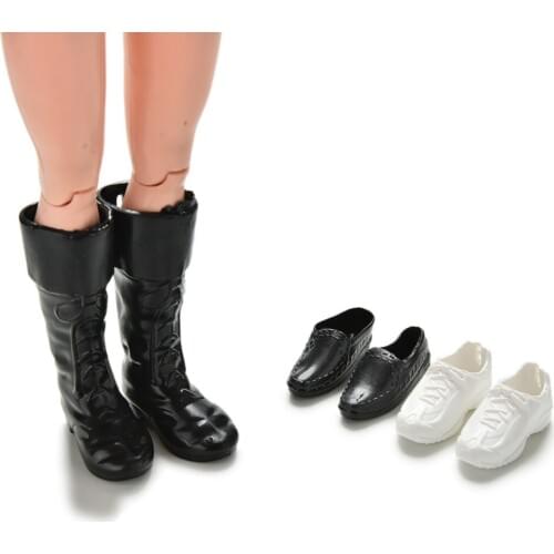 3 Pairs Dress Up For Friend Dolls Cusp Shoes Sneakers Knee High Boots For Boyfriend Ken Clothes Accessories