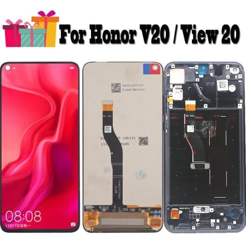 Original Display Replace 6.4"For Huawei Honor View 20 V20 PCT-AL10 PCT-TL10 PCT-L29 LCD Touch Screen Digitizer Assembly
