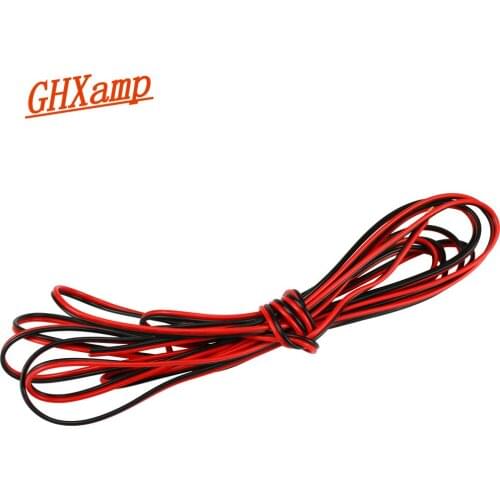 GHXAMP Speaker Cable Audio Line 1 square Millimeter Pure Copper Red Black Full Range Loudspeaker Cable Surround Wire 1 Meter
