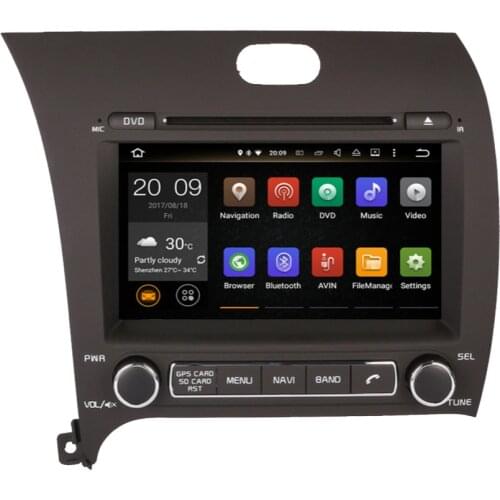 Android 9.0 head unit radio video player 3/4G 1024*600 Car Stereo Screen Radio Car DVD GPS for Kia CERATO K3 FORTE 2013-2018