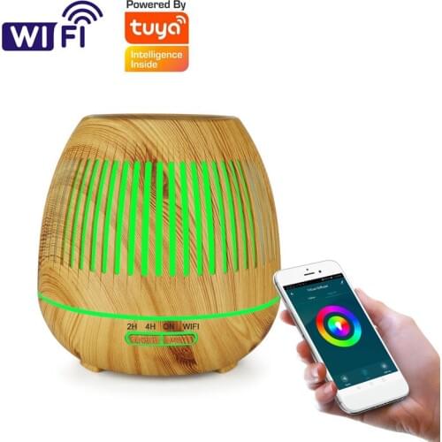 Free shipping 400ml app voice control aromatherapy diffuser ultrasonic fragrance mist machine with mood light