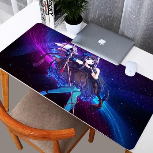 K-on Large Gaming Mouse Pad For Csgo Game Mouse Pad Xl Players Locking Edge Rubber Keyboard Mat Mouse Pad Home Carpet MousePad