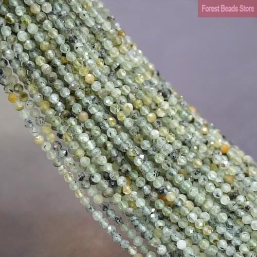 Faceted Black Stripe Grape Jaspers Natural Stone for Jewelry Making Round Loose Beads DIY Bracelet Accessories 15'' Inch 2mm/3mm