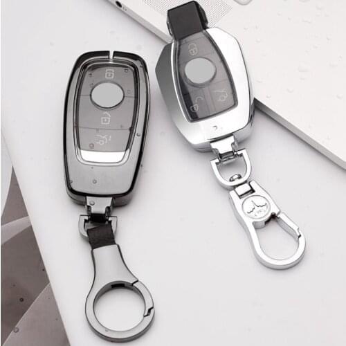 Car Key Case Full Cover For Mercedes Benz AMG A C E S series E200L E300L C260L S320L GLK a200l glc E260 W204 W212 W176 CLA GLA