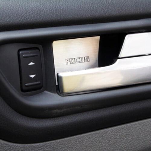 Car door bowl decorated patch interior Handle Protector Cover sticker for Ford Focus 2005-2014 interior accessories