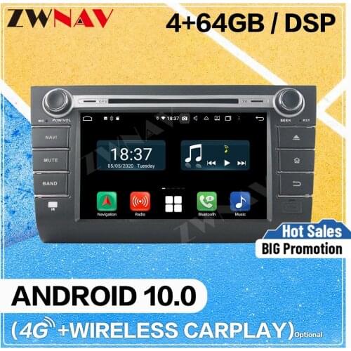 DSP Carplay Android 10.0 Screen Car Multimedia DVD Player for SUZUKI SWIFT 2013-2016 GPS Navigation Audio Radio Stereo Head Unit