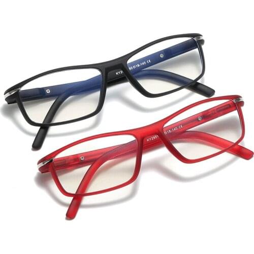 Elbru Photochromic Anti-blue Light Sunglasses Square Frame Elastic Mirror Leg Ultraviolet-proof Protect Eyesight Plain Glasses