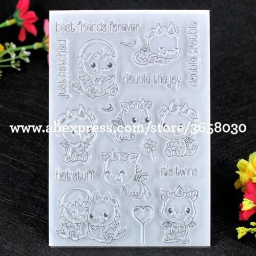 Best friends forever double the joy Scrapbook DIY photo cards rubber stamp clear stamp transparent stamp 10x15cm 8052717