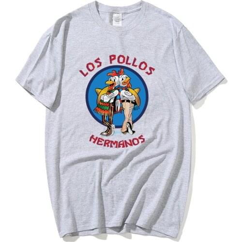 Breaking Bad Shirt LOS POLLOS Hermanos T Shirt Chicken Brothers 2021 Hot Sale Summer Fashion Raglan Tee