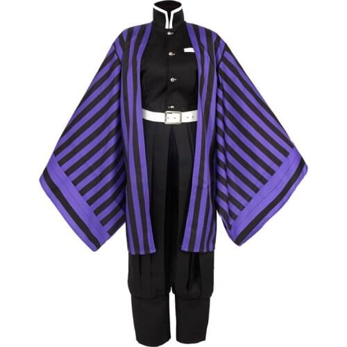 Demon Slayer:Kimetsu No Yaiba Iguro Obana Kimono Uniforms Cosplay Costume Halloween Costume Dress