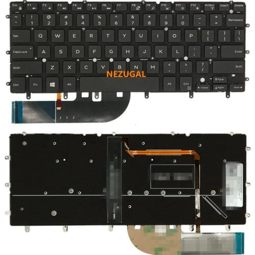 US backlit laptop keyboard for DELL Inspiron XPS 13 7000 7347 7348 7352 7353 7359 15 7547 7548 9343 9350 9360 N7548 black