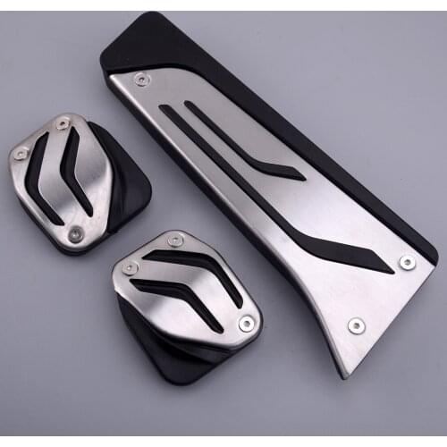 Car Gas Clutch Brake Pedal Pad Cover Cap Fit For BMW 1 2 3 X3 Manual Transmission Models 2016 2017
