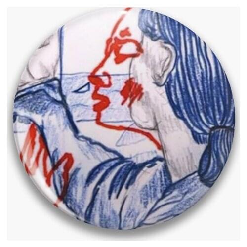 Mitski Geyser Soft Button Pin Gift Metal Lapel Pin Hat Creative Brooch Clothes Fashion Decor Jewelry Lover Cute Collar Women