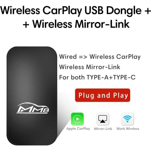 MMB Wireless Apple Carplay Dongle Mirrorlink Smart Media Box Car Play Wifi Adapter USB Flash Player For iPhone iOS Accessories