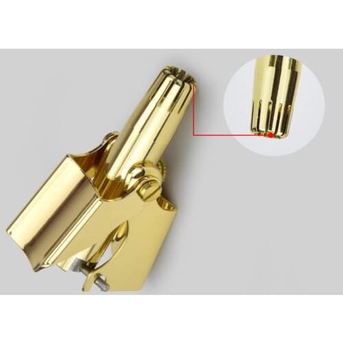 Mens Stainless Steel Nose Hair Trimmer Washable for Nose & Ears, Sideburns, Painless