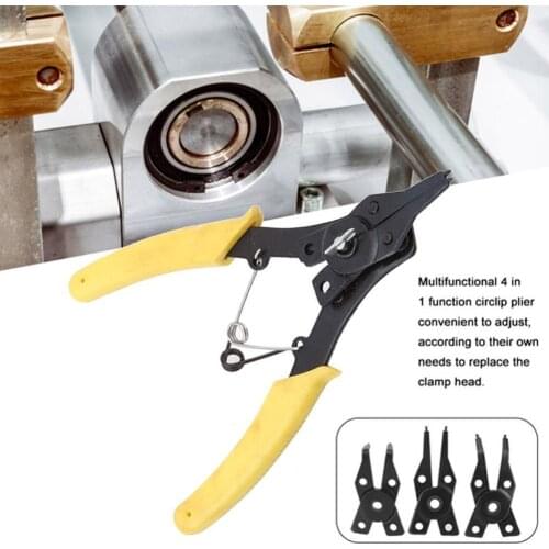 Set Circlip Combination Retaining Clip 4 In 1 Snap Multitool Set Pliers Puller Springs Pliers Plier Ring Dropshipping Gadge D5C4