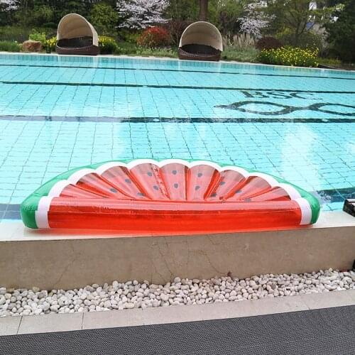 Inflatable Watermelon Row Swimming Pool Floating Ring Swimming Ring Pool Lounge Chair Floating Bed Summer Floating Ring Toy