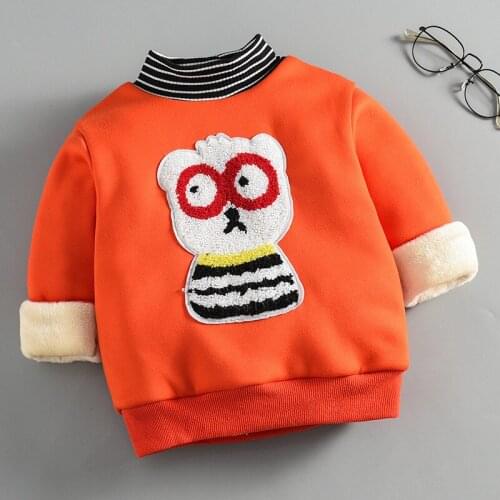 Toddler Boy Clothes Childrens Clothing Baby Boys Warm Suit Kids Winter Outside Wear Top Thickening Girls Cute Leisure-sweater