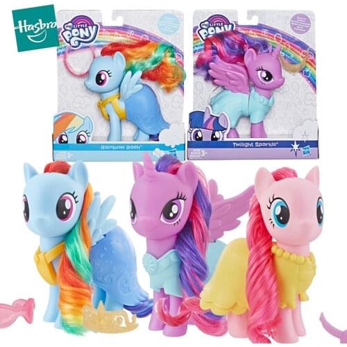 Original My Little Pony Toys Dolls for Girls Anime Figure kids Toys for children Rainbow hair pony Doll Toys birthday Gift