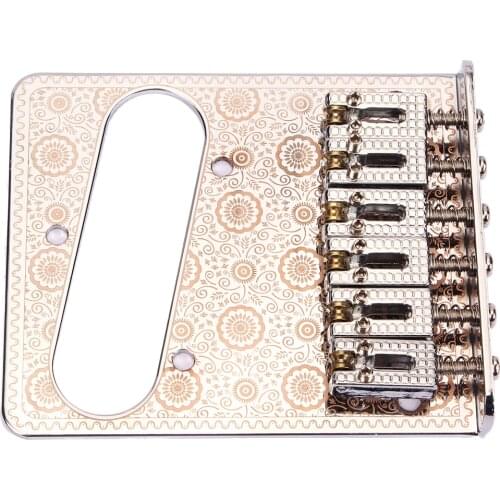 1 Set Metal 6 String Roller Saddle Bridge Pickup Mount Hole for Electic Guitar Accessory