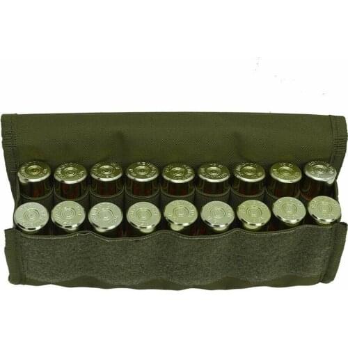 18 Round 12/20 Gauge Shotgun Cartridges Bullet Pouch Hunting Shooting Military Molle Waist Bag Tactical Shell Holder Ammo Bag