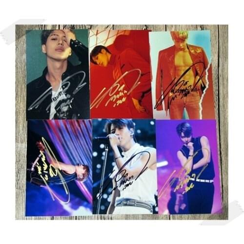 Signed SHINEE Lee Taemin autographed photo MOVE 6 inches free shipping K-POP 6 versions 112017
