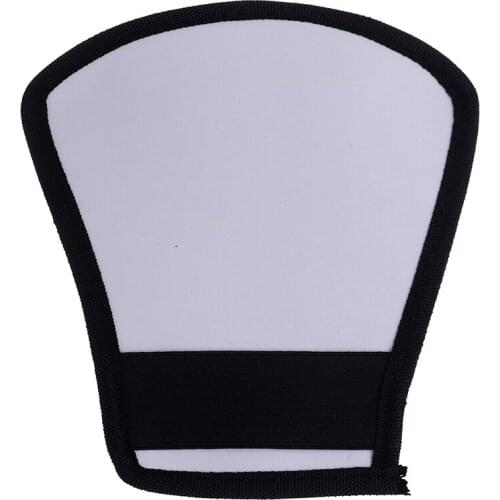 Camera Flash Diffuser Double-sided White Reflector Flash Softbox Silver