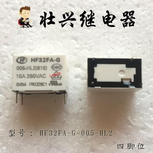 Relay HF32FA-G-005-HL2 4PIN 10A 5VDC Relay