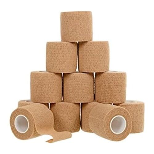 1pc 2.5cmx4.5m Self-adhesive Elastic Bandage Sports Protection Bandage Non-woven Self-adhesive Finger Bandages First Aid Kit
