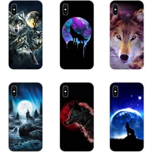 Silicone Phone Shell Case For Samsung Galaxy A3 A5 A7 A9 A8 Star A6 Plus 2018 2015 2016 2017 Fantasy blood moon wolf fierce wolf