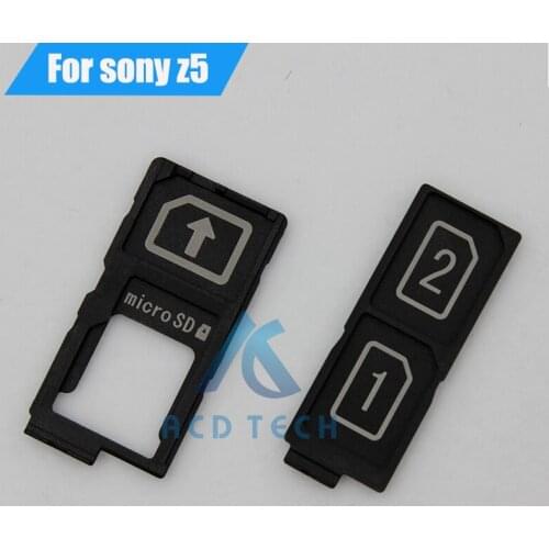Original New Replacement For Sony Xperia Z5 E6683 E6603 E6653 E6633 Sim Card Reader Holder Sim Tray