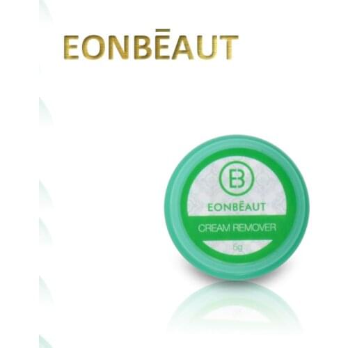 1 Bottle EONBEAUT Cream Remover Eyelash Extensions Tool Eyelash Remover Cream Green Eyelash Glue Remover 5g Professionals