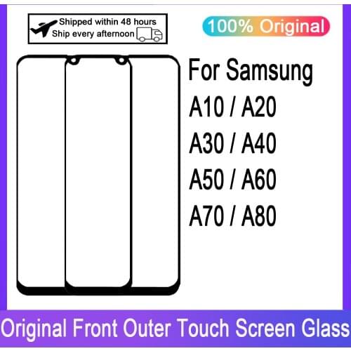 Touch Panel Glass For Samsung Galaxy A10 A20 A30 A40 A50 A60 A70 A80 A90 LCD Front Touch Screen Outer Glass Lens Replacement