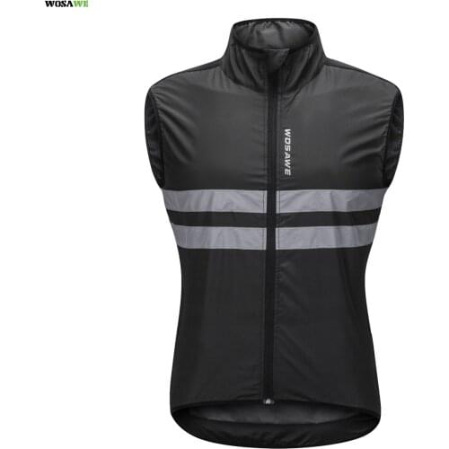 Reflective Cycling Vest Windproof MTB Road Bike Bicycle Sleeveless Jersey Top Cycle Gilet ciclismo Wind Coat