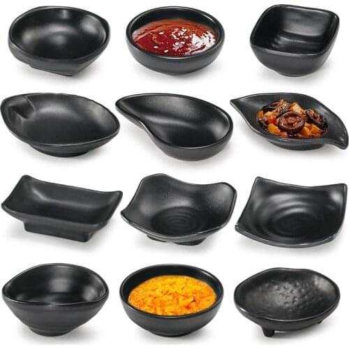 1pc Seasoning Sauce Dish Cup Tableware Plastic Plate Small Dish Plate Snack Butter Mustard Sushi Vinegar Soy Dishes Kitchen Tool