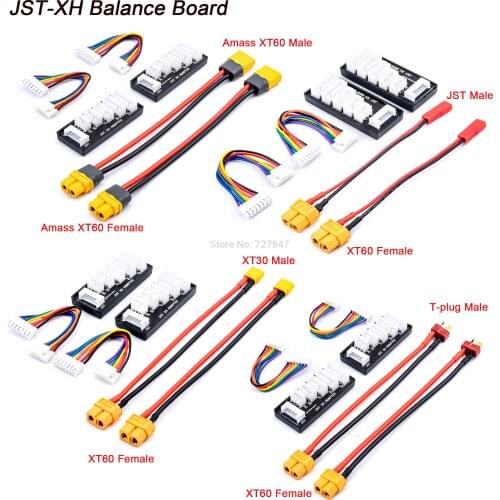 2pcs XT60/XT30/JST/T Plug Charging Cable +2pcs JST-XH Balance Board For ISDT D2 P10 P20 Hota D6 P6 ToolkitRC M6D Balance Charger