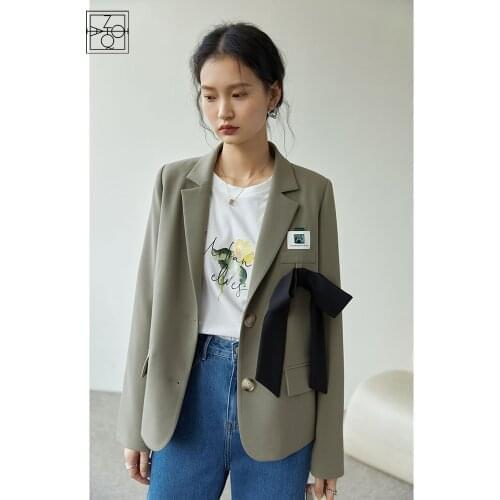 Женские длинные пиджаки ZIQIAO China At AliExpress