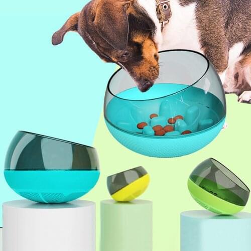 Portable Pet Dog Feeding Bowl Tumbler Slow Food Dog Pet Bowl Prevent Choking Feeder Bowl