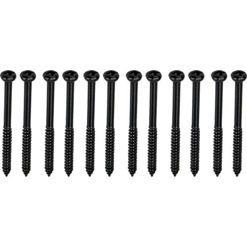 12pcs Guitar/Bass Pickup Mounting Screws for PB JB P90 Pickups