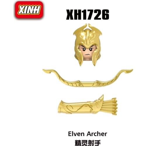 50pcs Soldiers Action Weapon Accessories Armor Cloak Shield Knives Sword Spears Bow Arrow Building Block Toy Kid