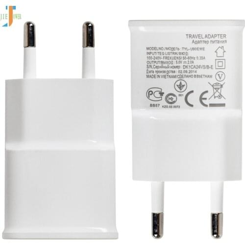 500pcs/lot 5V 1A 2A USB Charger Adapter Travel EU US Plug USB Wall Charger Adapter for Iphone Samsung Xiaomi Huawei Cellphone