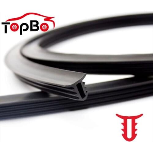 1.6M Car Rubber Sound Seal Strip U Type Car Windshield Sealant Dashboard Soundproof Rubber Seal Strip Interior Accessories
