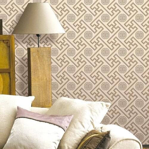 White Gold Greek Key Pattern White Wallpaper Modern Geometric Metallic Vinyl Wall Paper Roll Teal,Black,Silver,Rose Gold