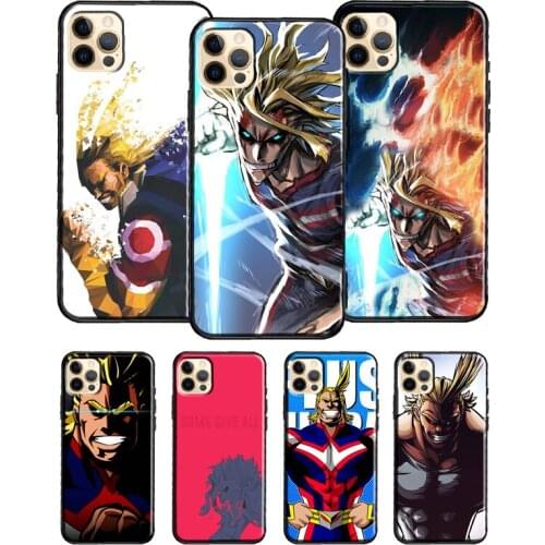 All Might My Hero Academia For iPhone 12 Pro Max Mini 7 8 Plus Phone Case For iPhone 11 Pro Max XS XR X SE 2020 Cover