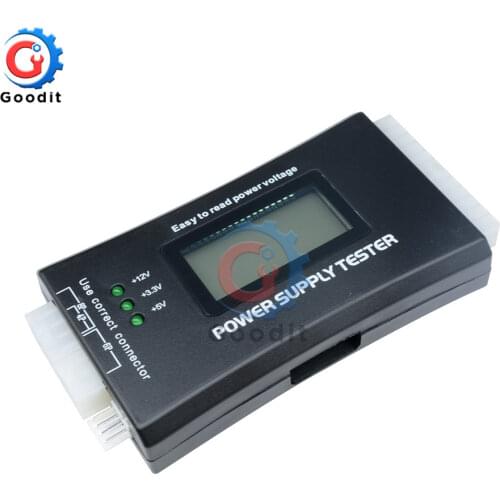 Digital LCD Display PC Computer 20/24 Pin Power Supply Tester Check Quick Bank Supply Power Measuring Diagnostic Tester Tools