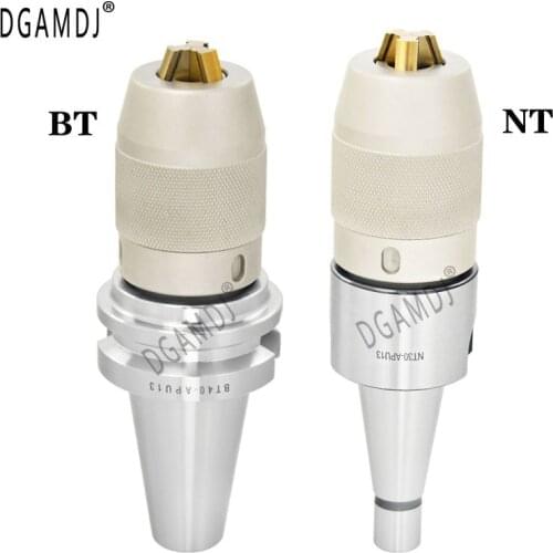 Free shipping BT30 BT40 NT30 NT40 APU08 APU13 APU16 tool holder 0.05 precision CNC integrated self-tightening lathe tools holder